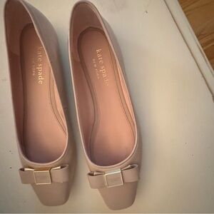 Kate Spade Blush Pink Bow Flats